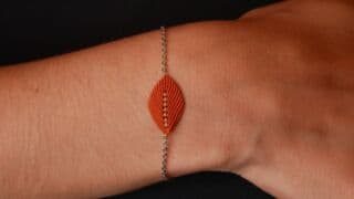 Bracelet micro-macramé automne